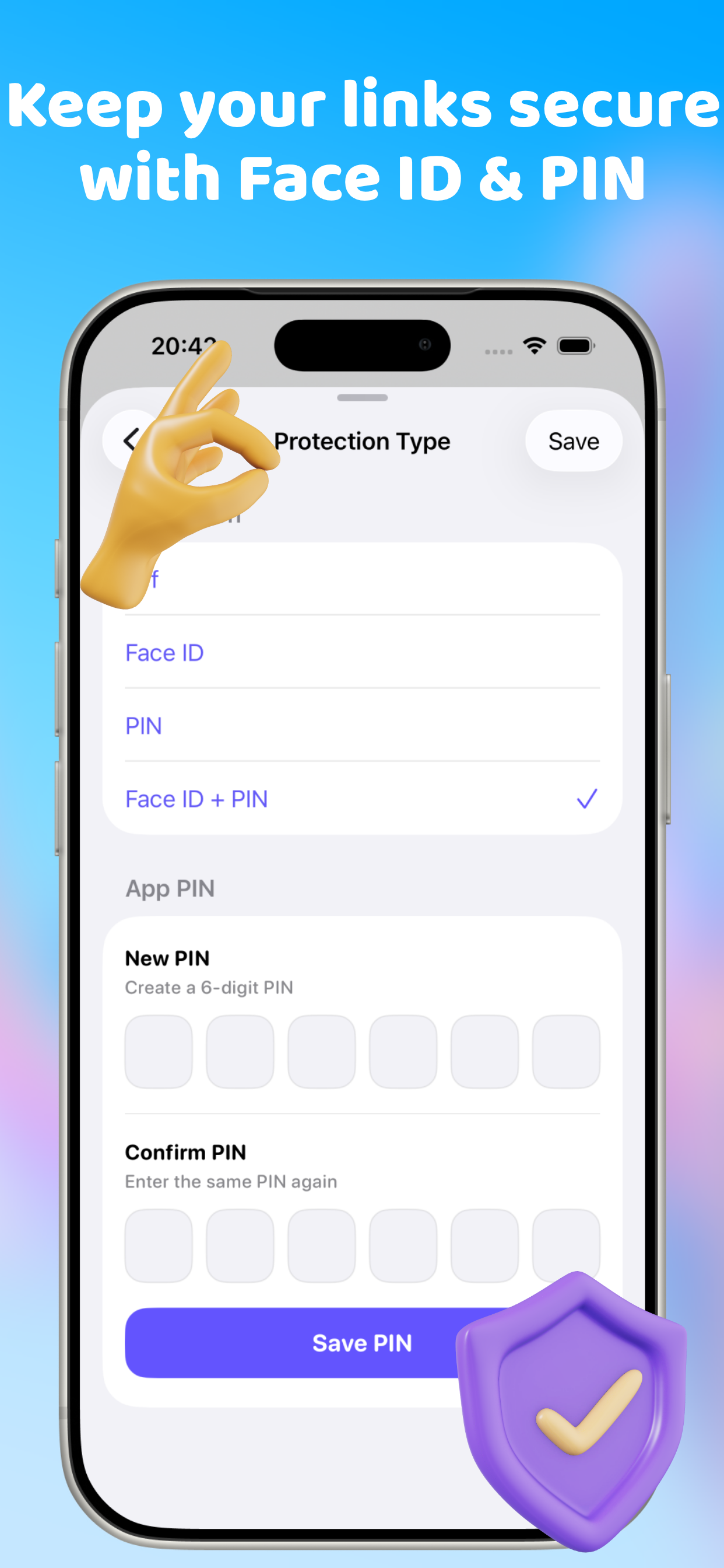 Linkeep security screen